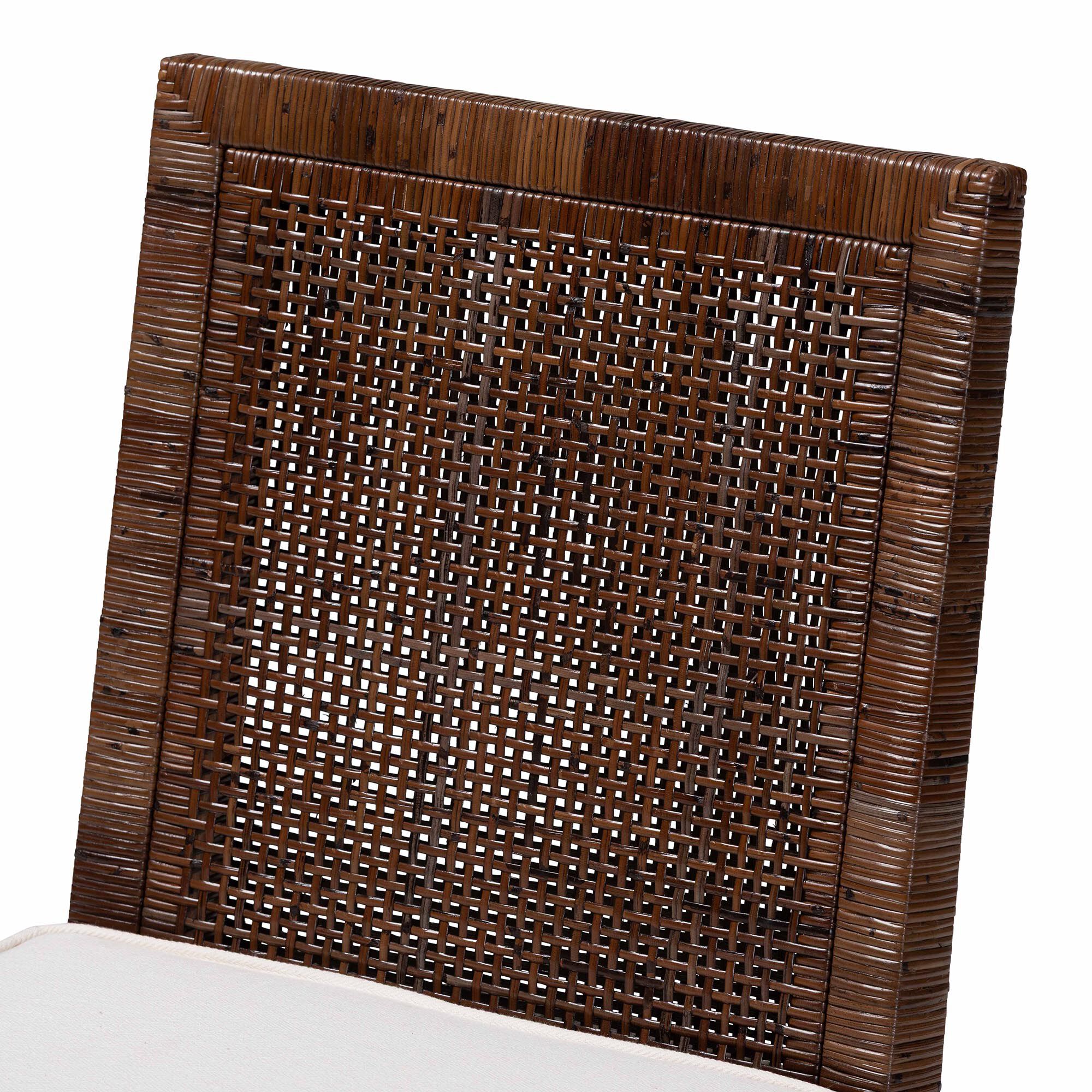 Sofia Rattan Dining Chair with Cushion, COFFEE, alternate image number 5