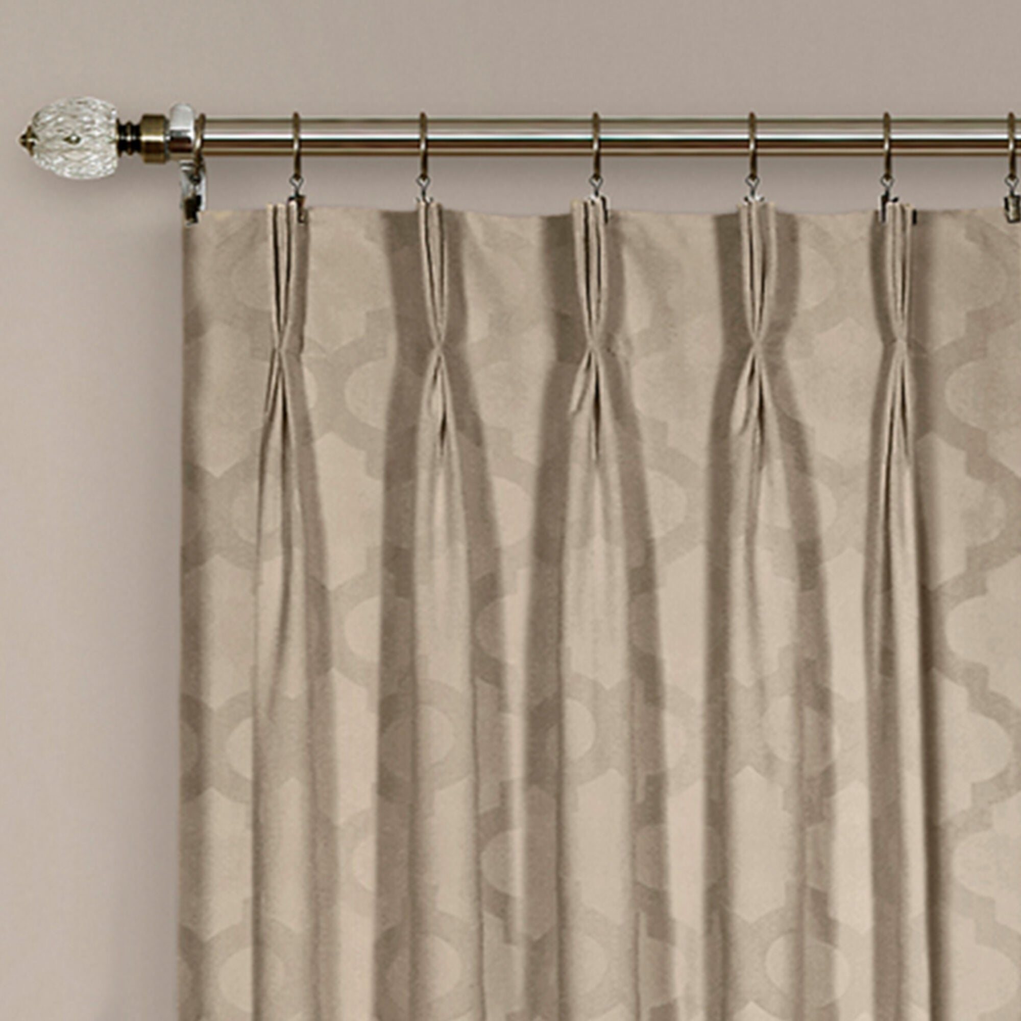Windsor Pinch Pleat Window Curtain Panel, CAMEL, alternate image number 2