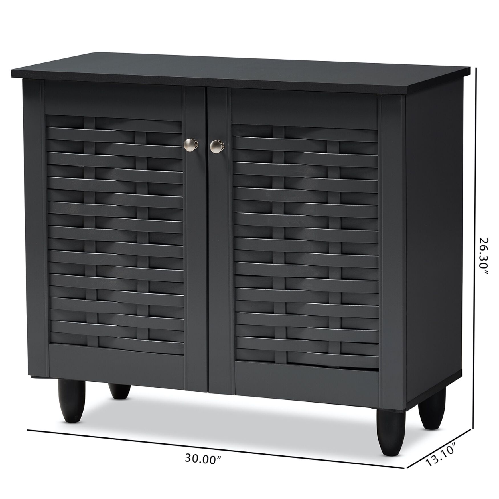 Winda 2-Door Wooden Entryway Shoe Storage Cabinet Furniture, , alternate image number 7