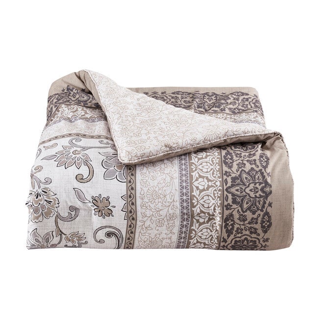 Chelsea Grey 4 Piece Comforter Set, GRAY, alternate image number null