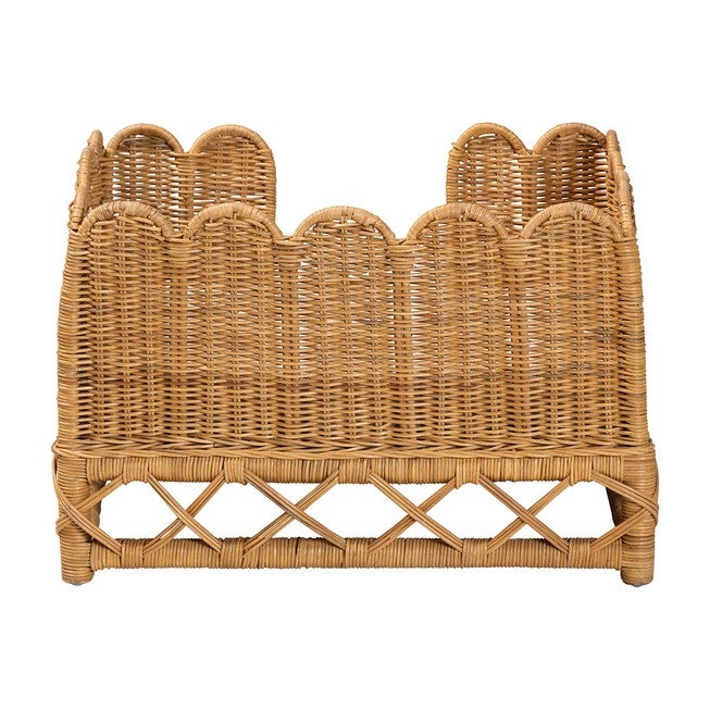 Palm Bohemian Light Honey Rattan Pet Bed, LIGHT, alternate image number null