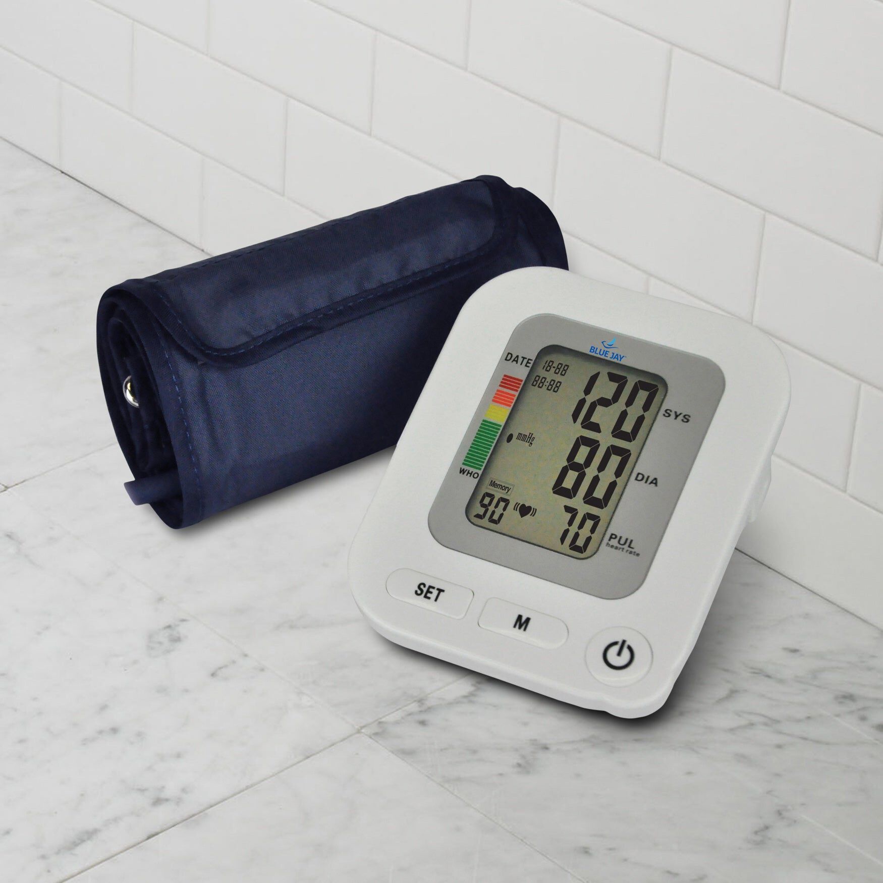 Automatic Blood Pressure Monitor with XL Cuff, GRAY, hi-res image number 0