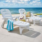 Resin Folding Lounger, , alternate image number null