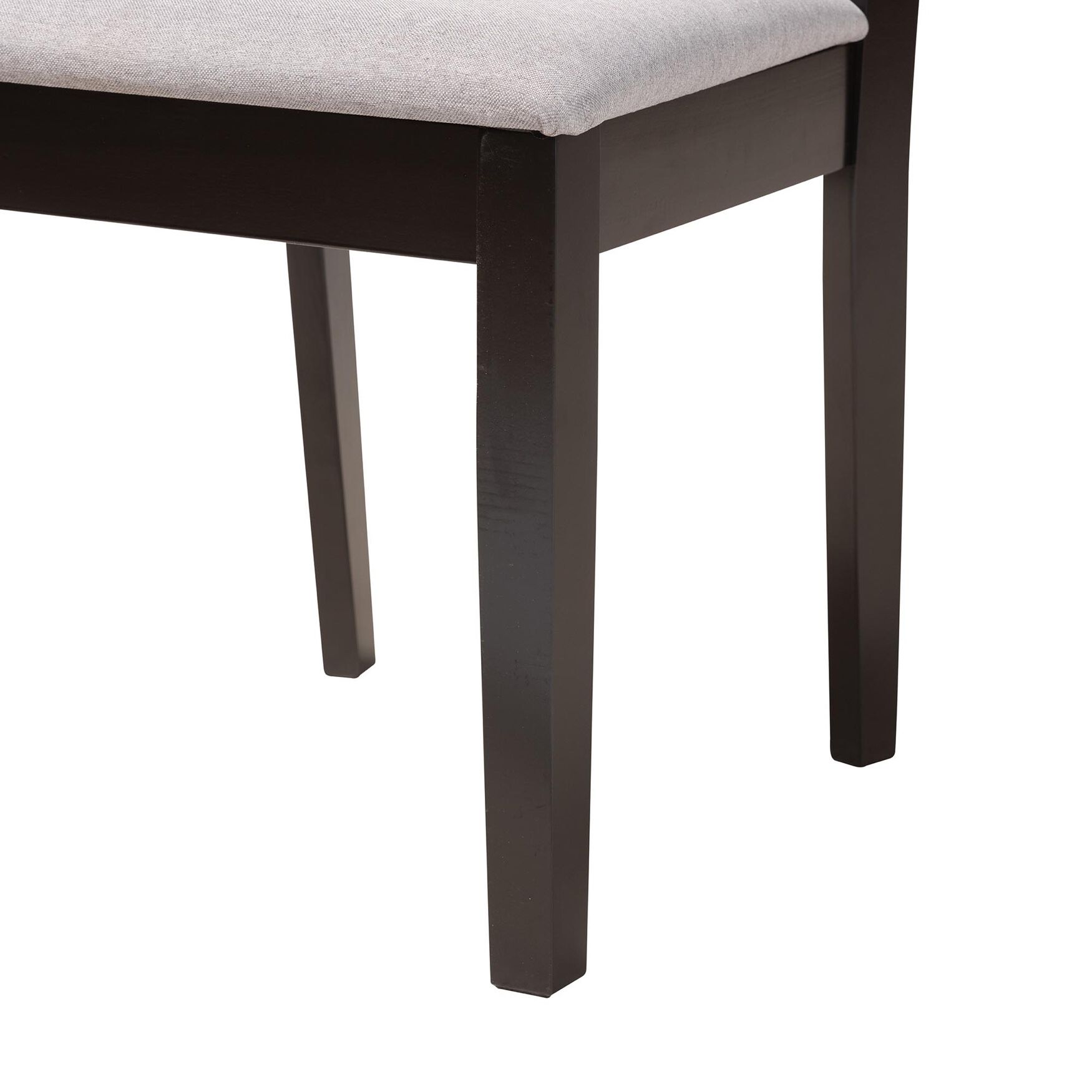 Olympia Modern Beige Fabric And Espresso Brown Finished Wood Dining Chair, , alternate image number 11