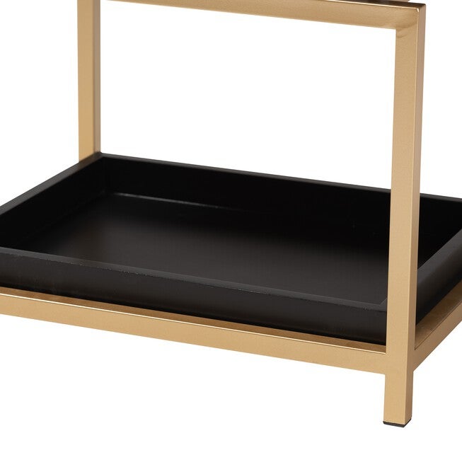 Melosa Modern Glam And Luxe 1-Drawer End Table, , alternate image number null