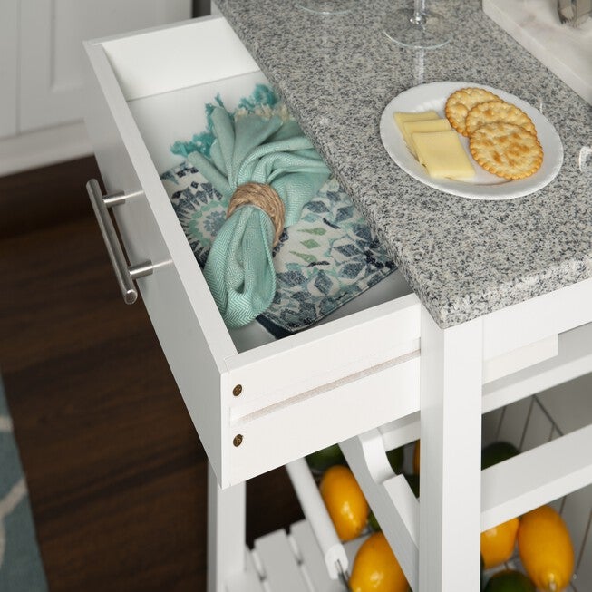 Kitchen Island Granite Top White, , alternate image number 6