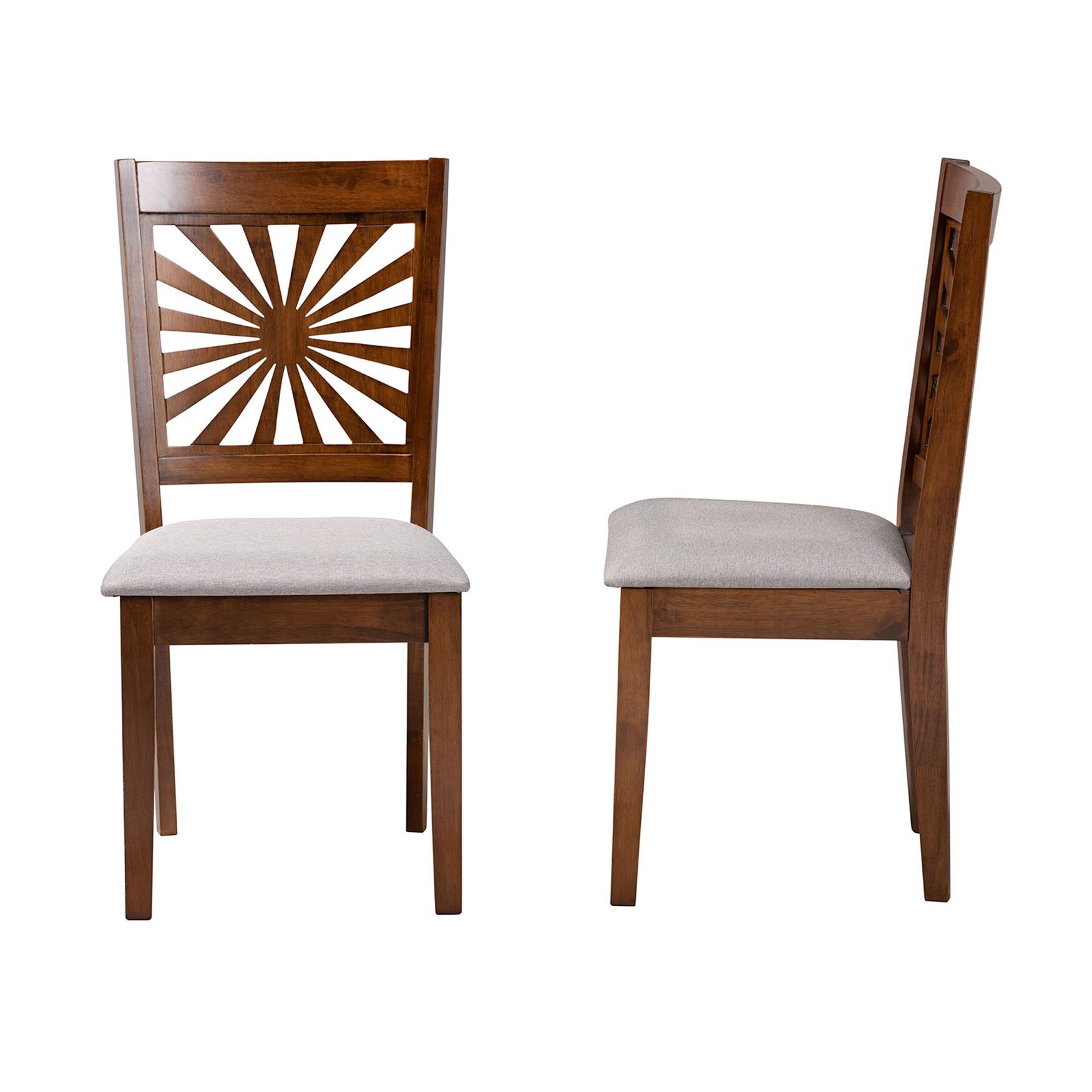 Olympia Modern Beige Fabric And Espresso Brown Finished Wood Dining Chair, , alternate image number 16