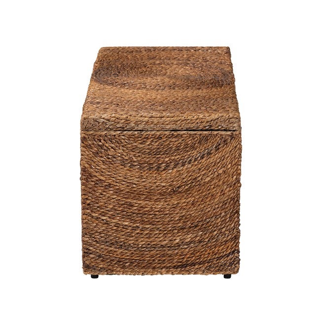 Verino Handwoven Seagrass Storage Bench, NATURAL BROWN, alternate image number 4