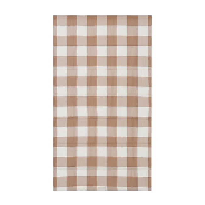 Cordless Plaid Flat Roman Shade, , alternate image number 2