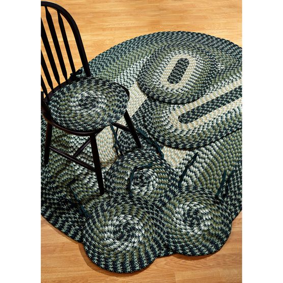 Alpine Braid Collection Offers Great Value Reversible Indoor Area Rug, 7 Piece Set , HUNTER STRIPE, hi-res image number null