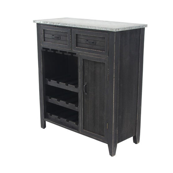 Black Farmhouse Wood Wine Storage, 36 x 32, , alternate image number null