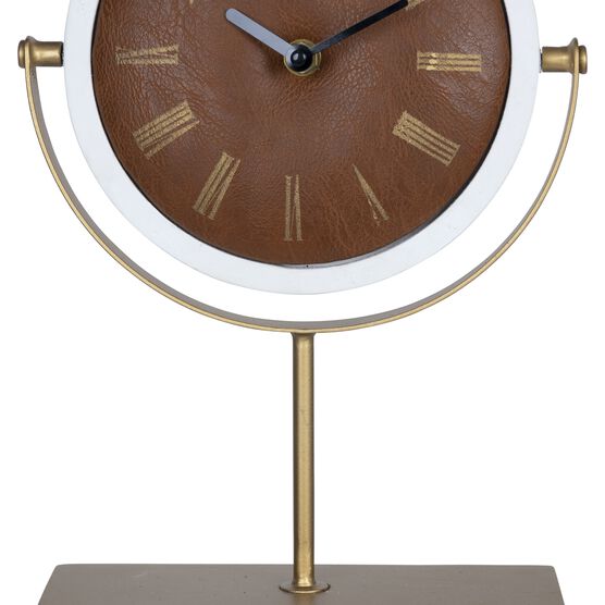 Modern 13" Emmett Table Clock, GOLD, hi-res image number null