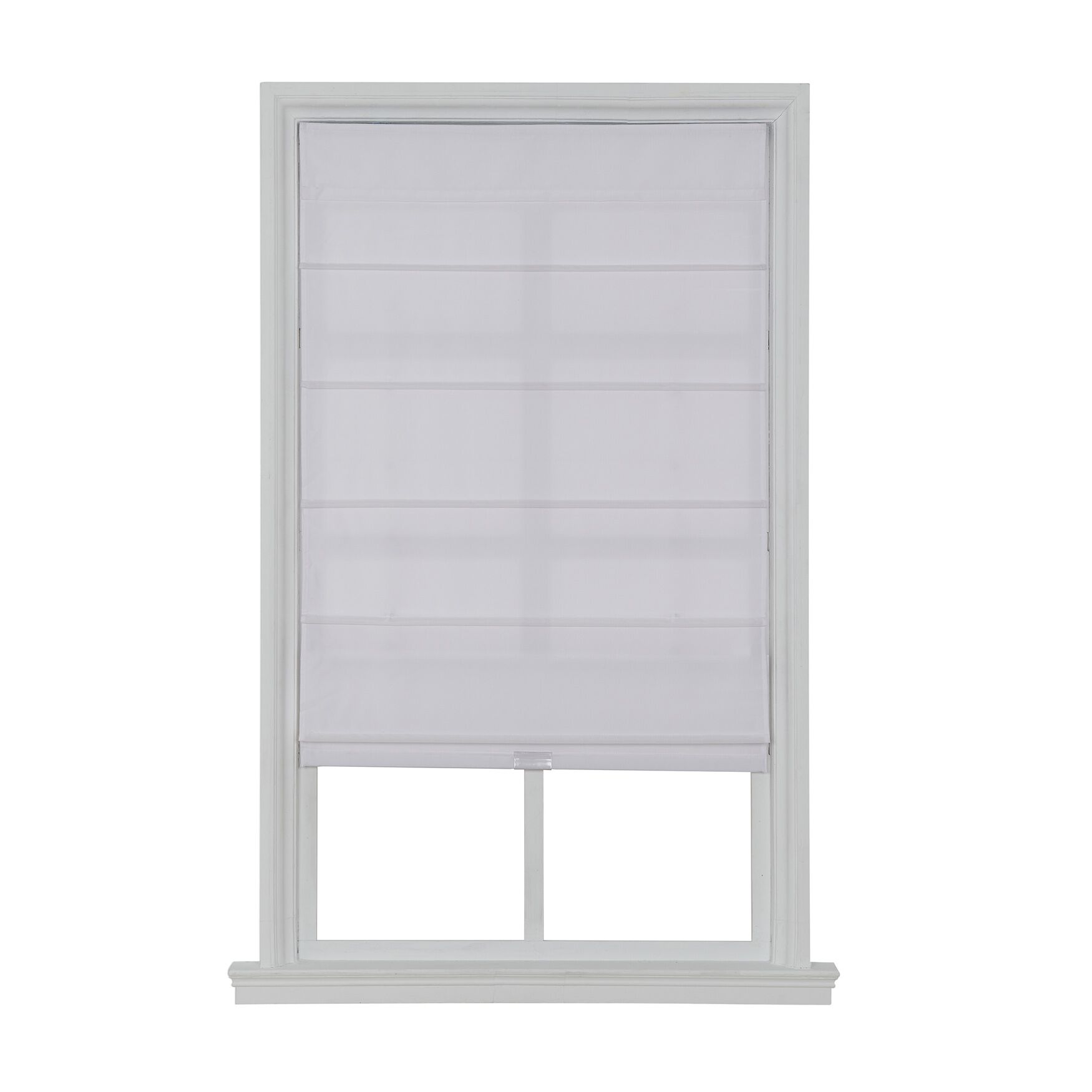 Cordless Light Filtering Fabric Roman Shades, , on-hover image number 1
