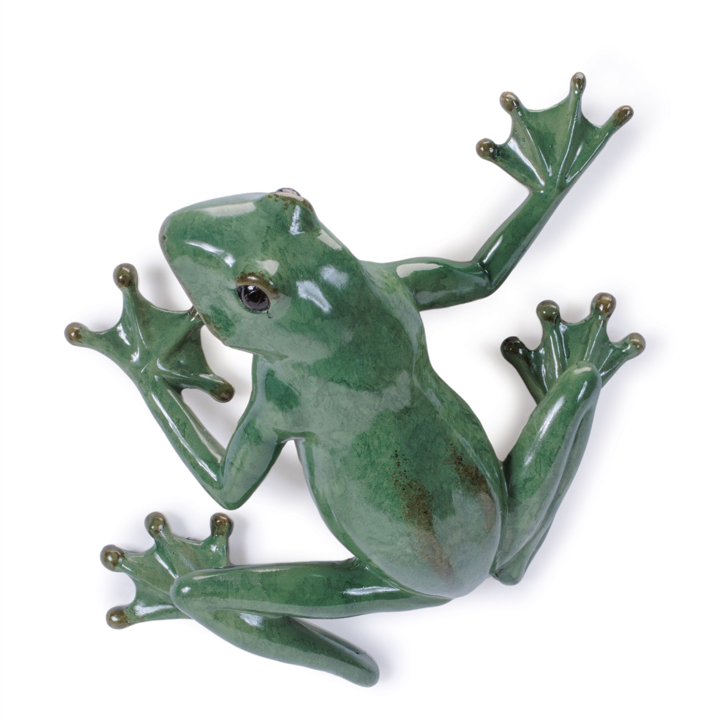 Stone Garden Frog Wall Accent Set of 2, GREEN, alternate image number 3