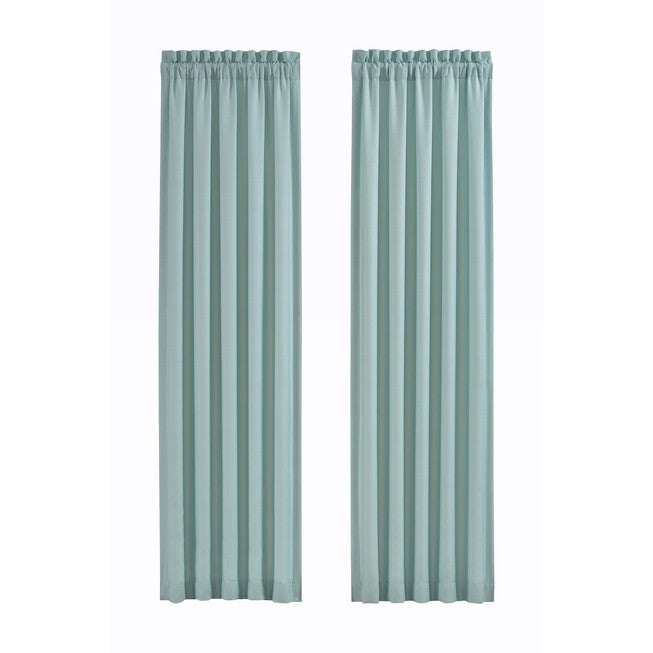 Water's Edge 84 Inch Window Panel Pair, AQUA, alternate image number 1