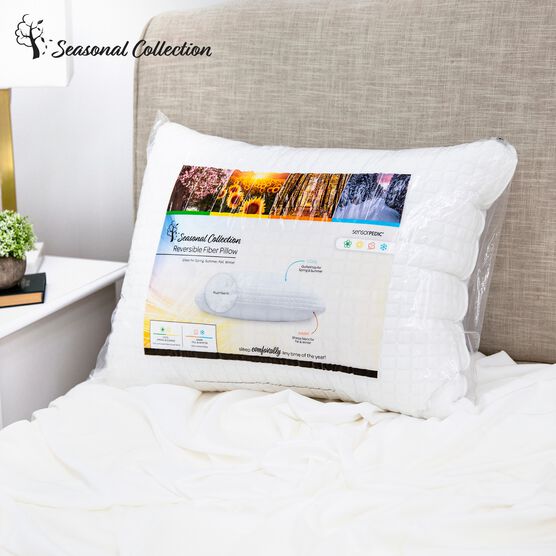 SensorPEDIC All Seasons Reversible Fiber Bed Pillow 2 Pack Catherines