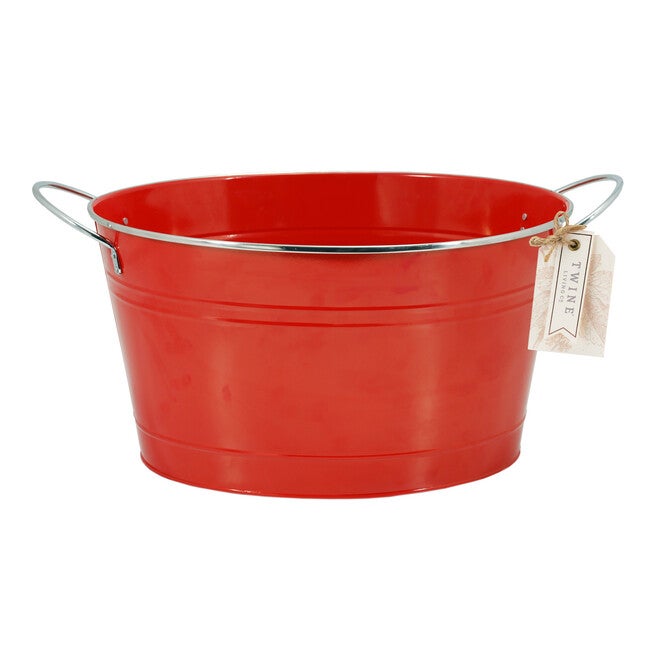 Big Red Galvanized Metal Tub, , alternate image number null