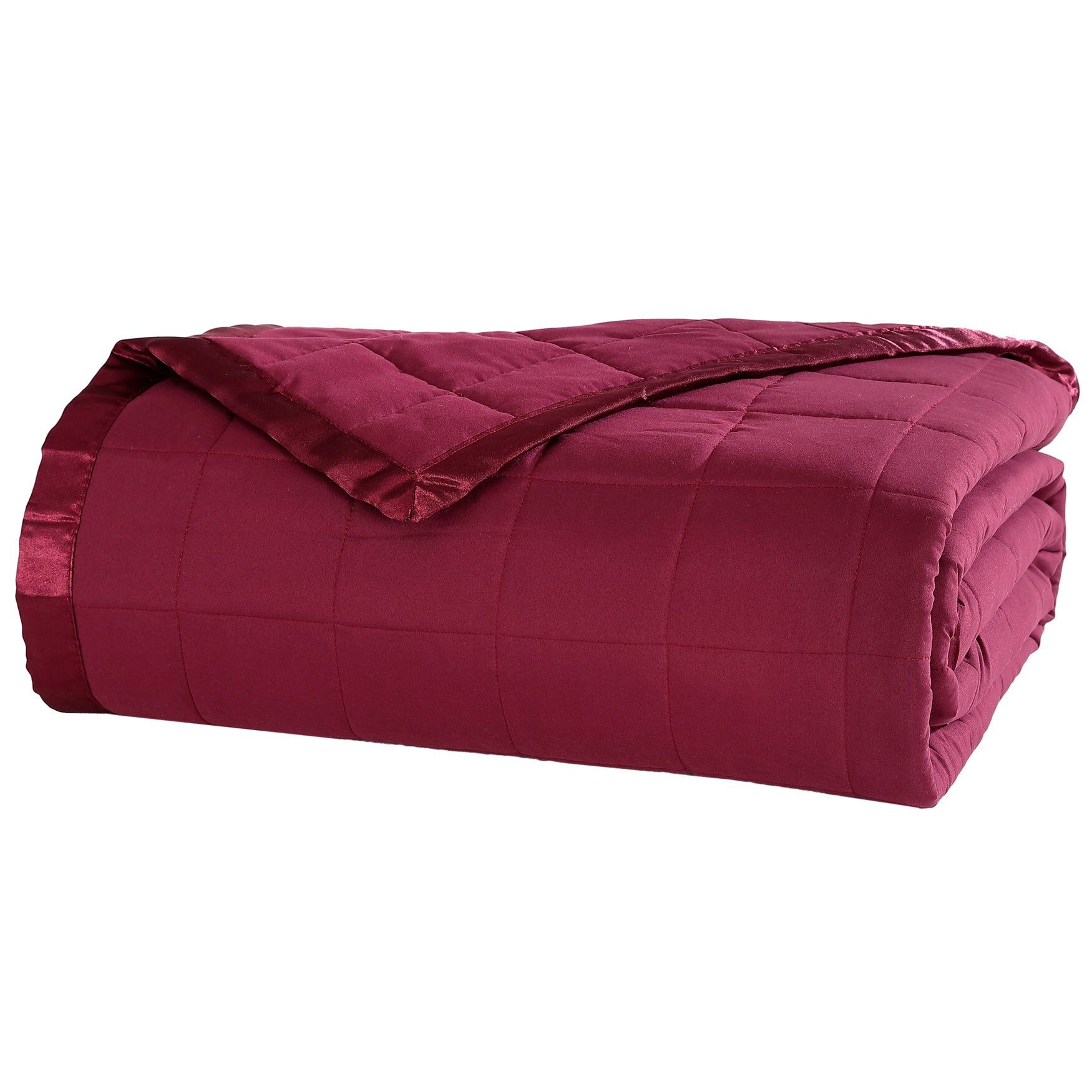 Down-Alternative Blanket, BURGUNDY, hi-res image number 0