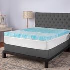 SensorPEDIC 4-Inch Gel Swirl Memory Foam Mattress Topper, WHITE, hi-res image number null