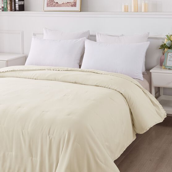 Ruffled Edge Down Alternative Blanket, , alternate image number null