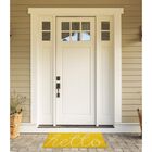 Yellow Hello Doormat, , on-hover image number null