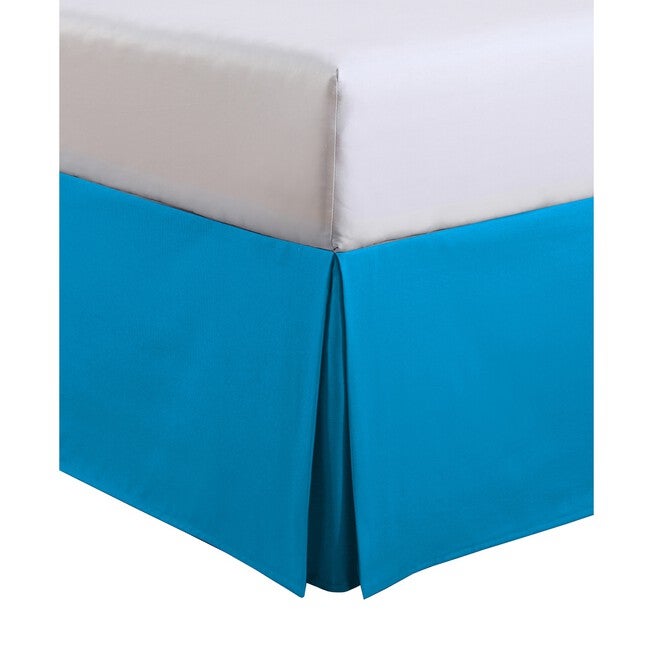 Luxury Hotel Kids Tailored 14 inches Drop Blue Bed Skirt, , on-hover image number 1