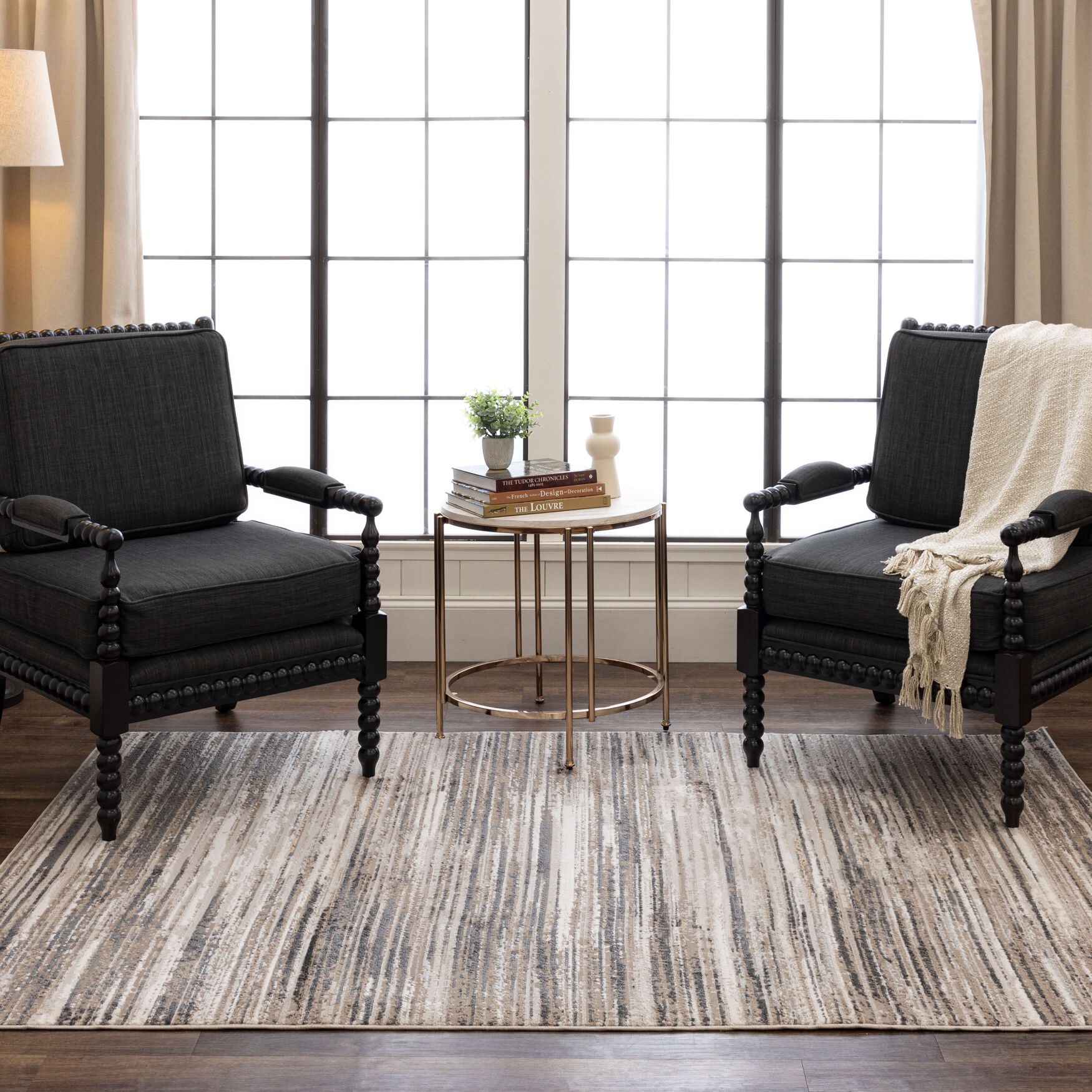 Furie Stripe Area Rug, , alternate image number 6