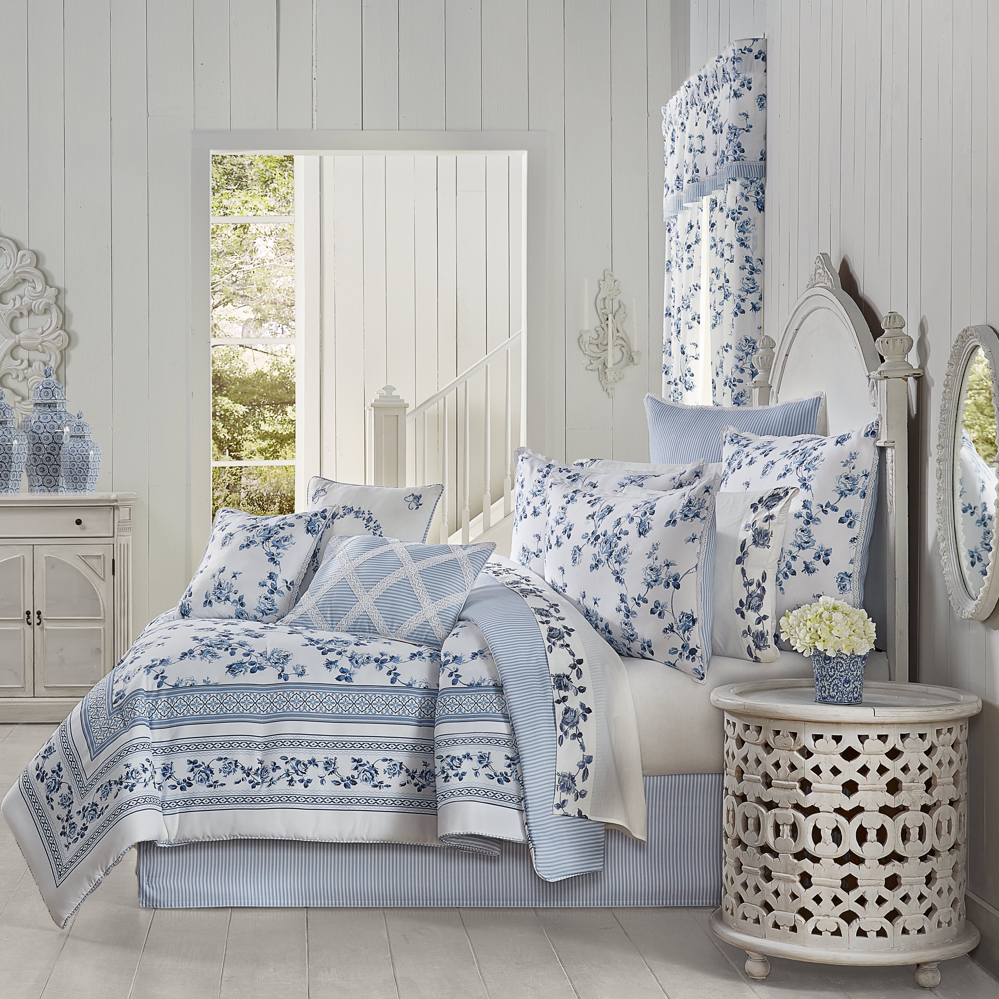Rialto 4 Piece Comforter Set, FRENCH BLUE, hi-res image number 0