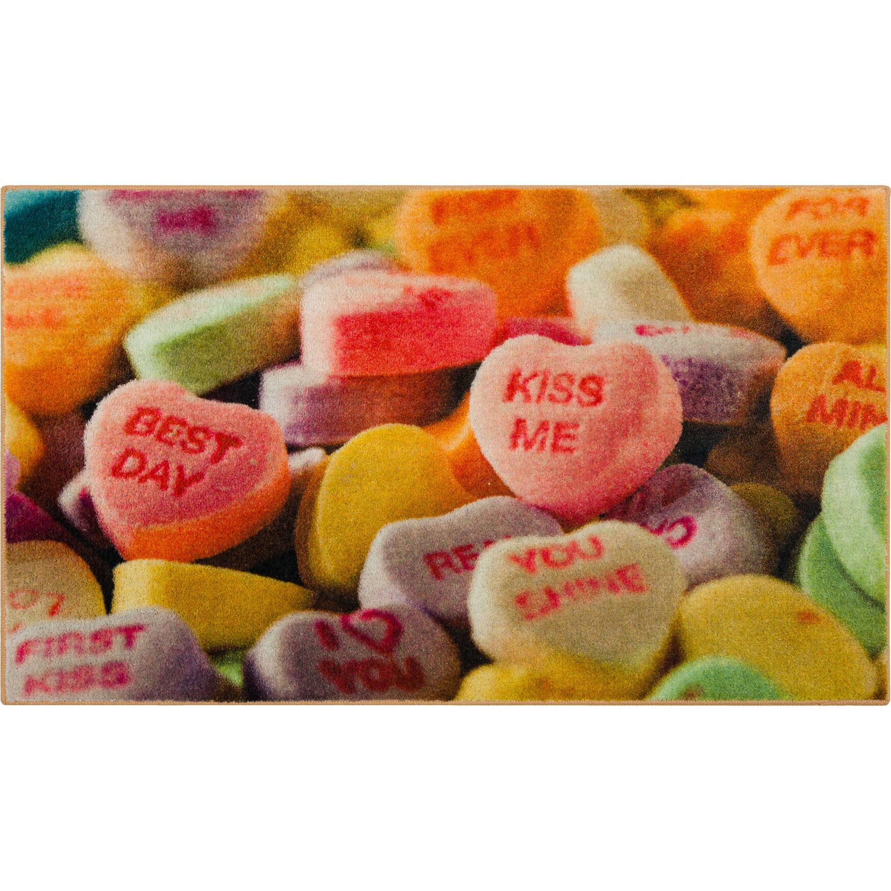 Kiss Me Candy Multi Kitchen Rug, MULTI, hi-res image number 0