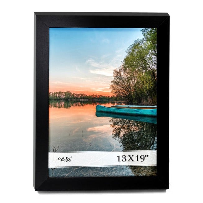 Black Wood Picture Frame With Polished Plexiglass, BLACK, hi-res image number null