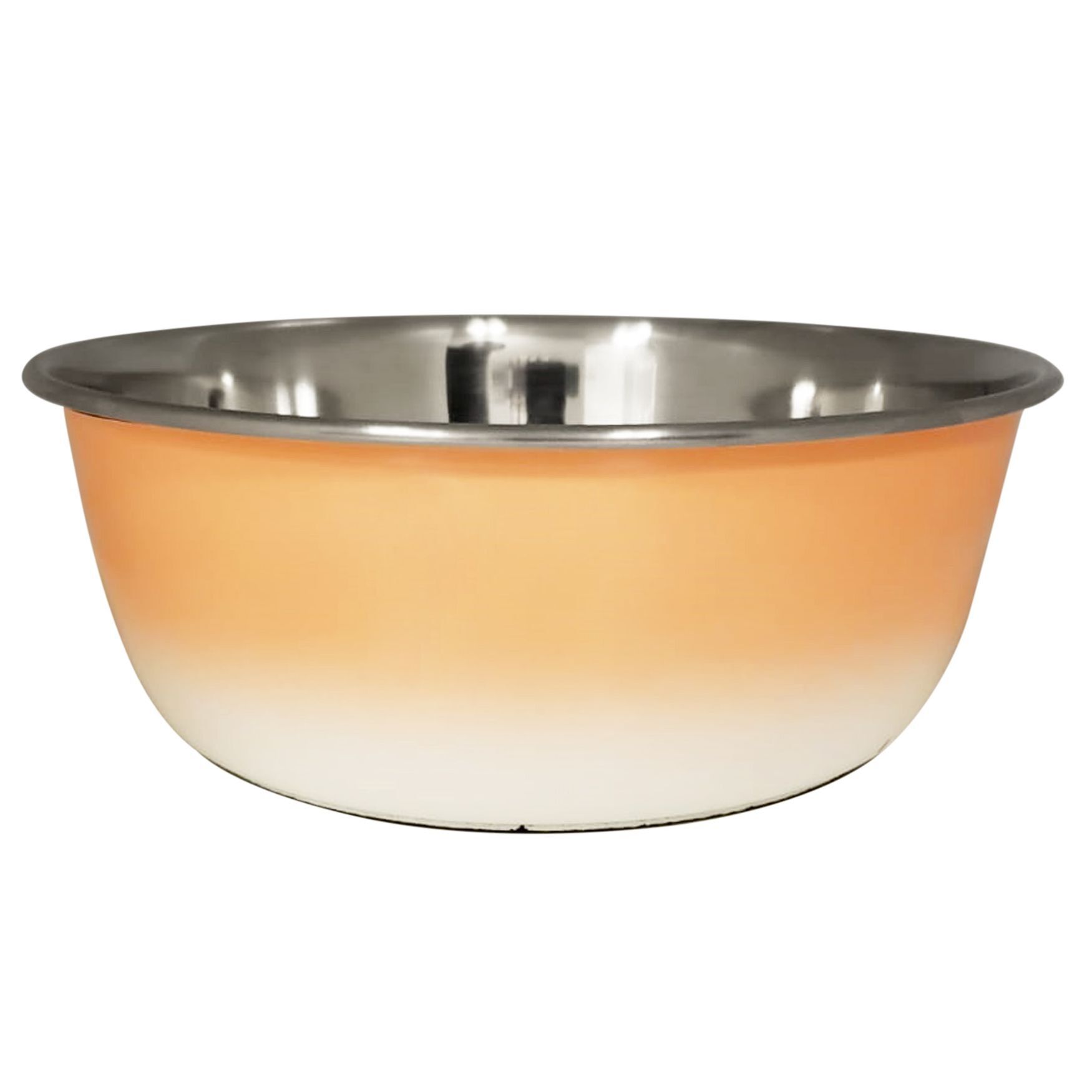 Stainless Steel Deep Dog Bowl - Coral, PEACH, hi-res image number 0