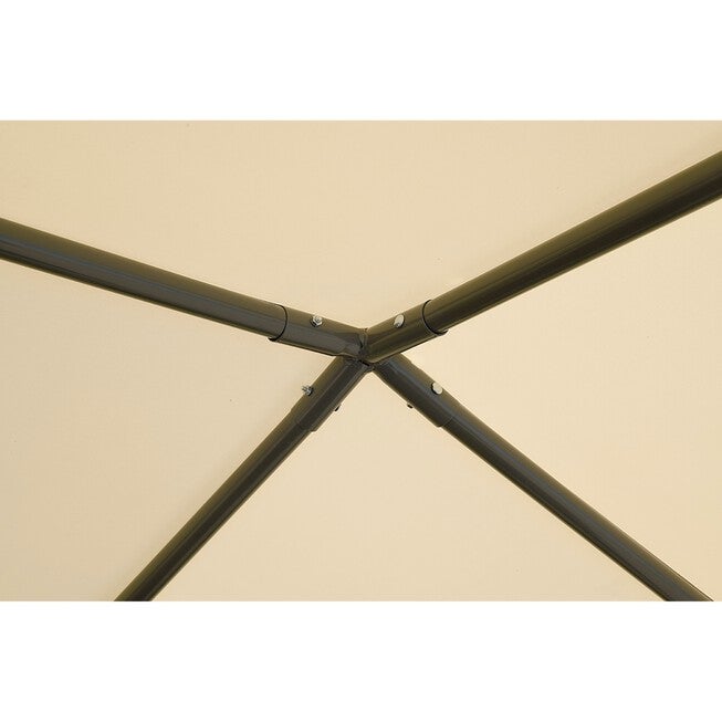 10x10 Pacifica Gazebo Canopy Charcoal Frame and Marzipan Tan Cover, , alternate image number null