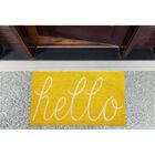 Yellow Hello Doormat, , alternate image number null