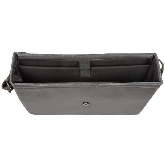 Wax Canvas Messenger Bag, Charcoal, 50-Pound Capacity, , alternate image number null