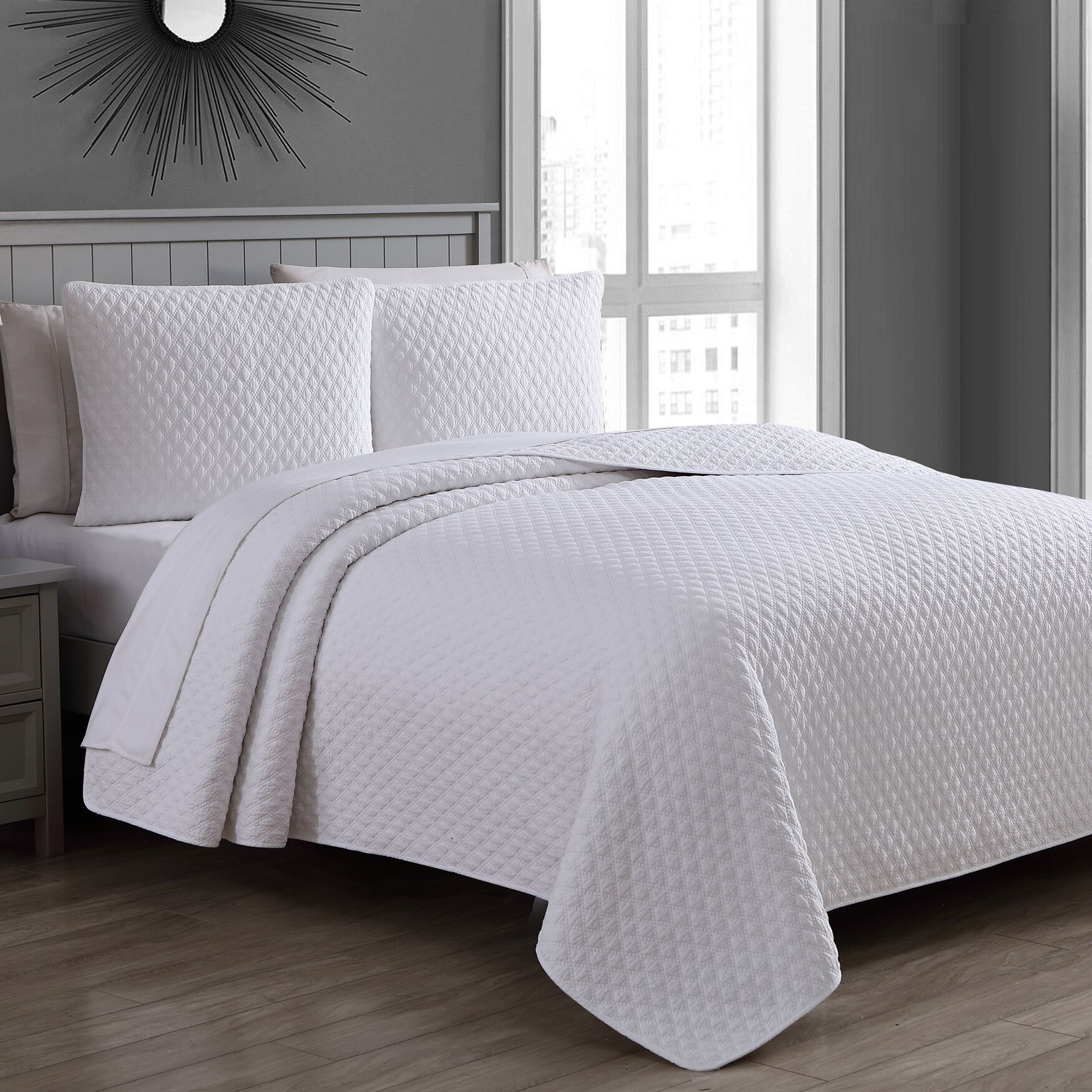 Estate Collection Fenwick Quilt Set, WHITE, hi-res image number 0