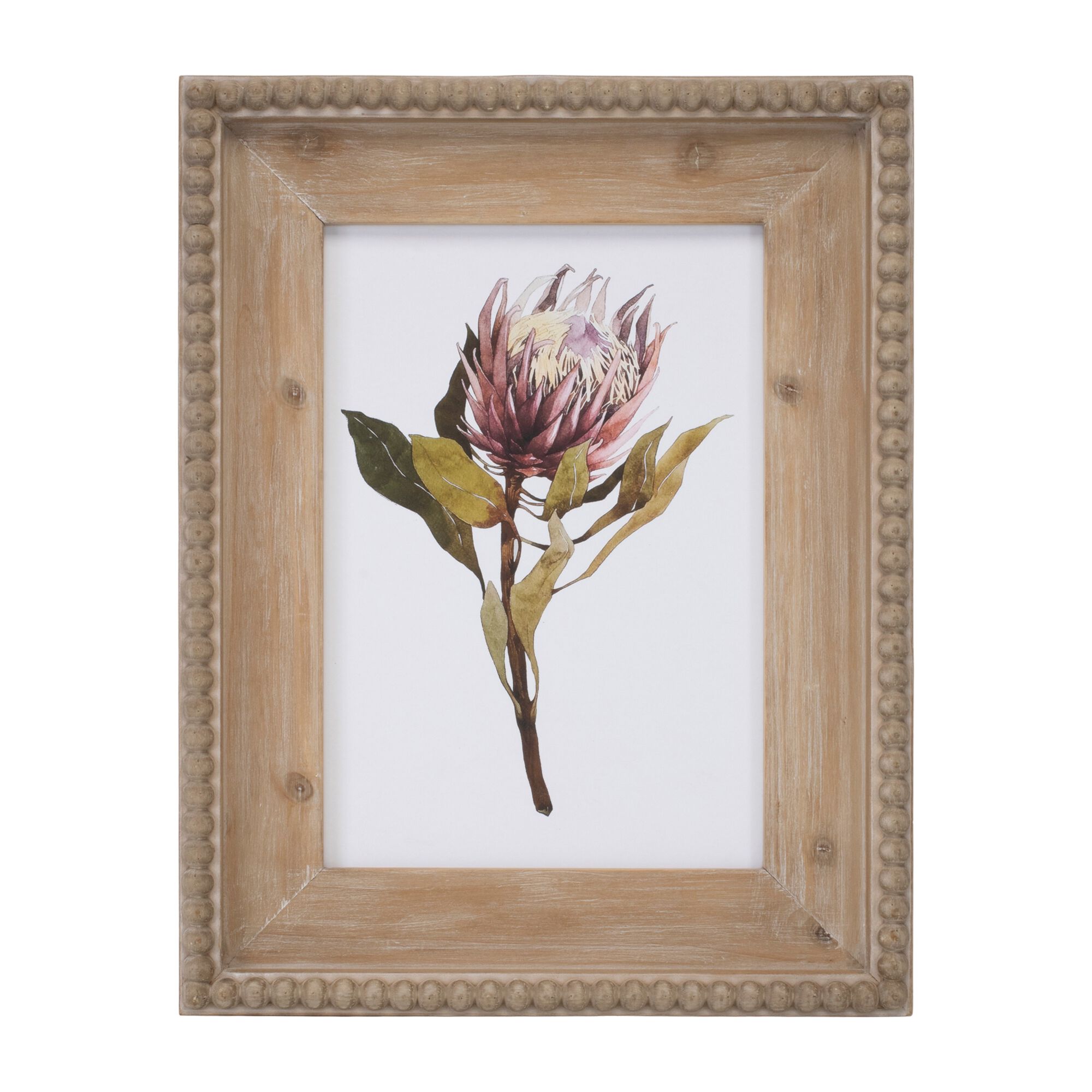 Wood Framed Protea Floral Print (Set of 2), GREEN WHITE BROWN, alternate image number 2