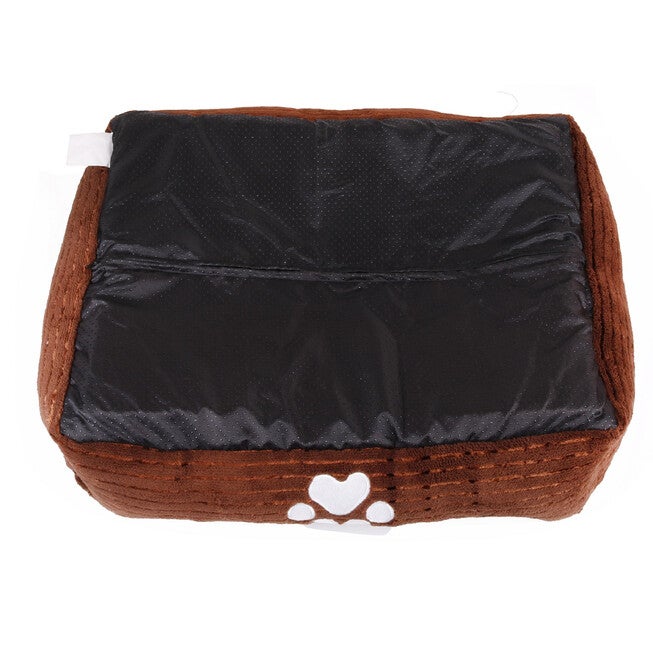 Orthopedic rectangle bolster Pet Bed,Dog Bed, super soft plush, Medium 25x21 inches COFFEE, , alternate image number 3