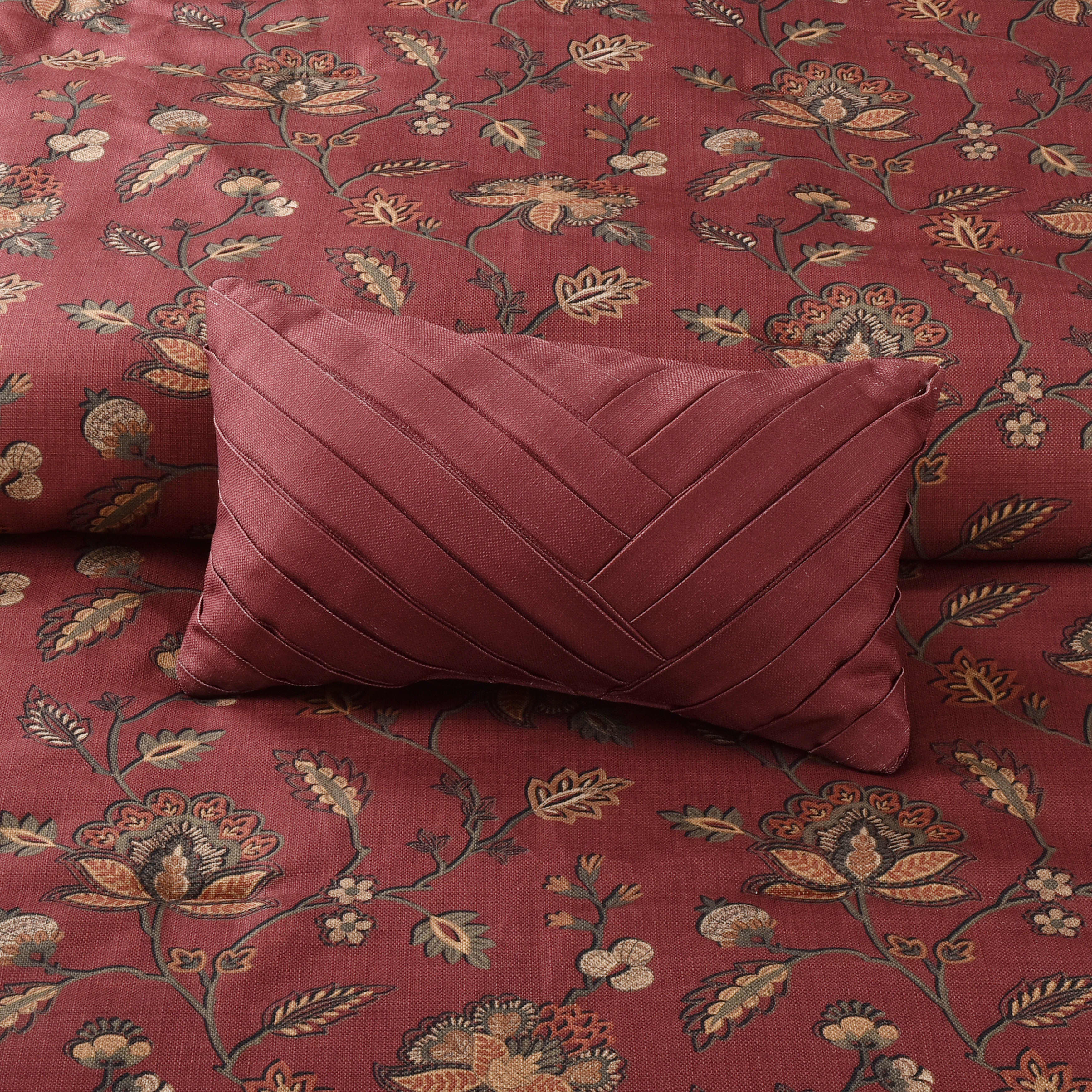 Bari Boudoir Decorative Throw Pillow, RED, alternate image number null