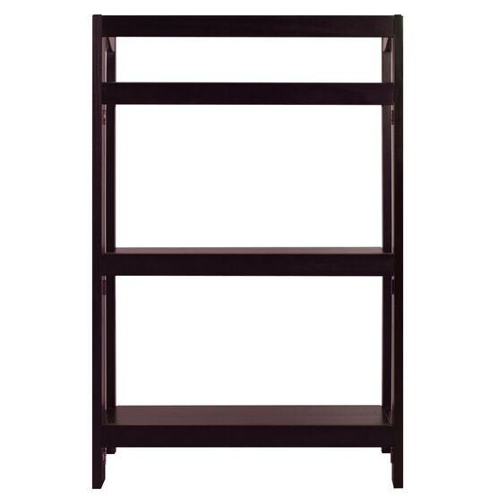 Stratford 3-Shelf Folding Bookcase-Espresso, , alternate image number null