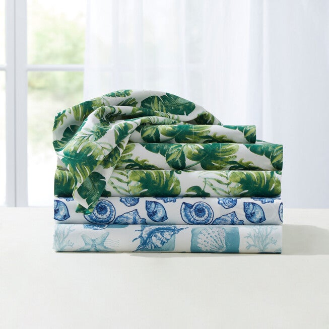 Coastal Printed Microfiber Sheet Set, , alternate image number null