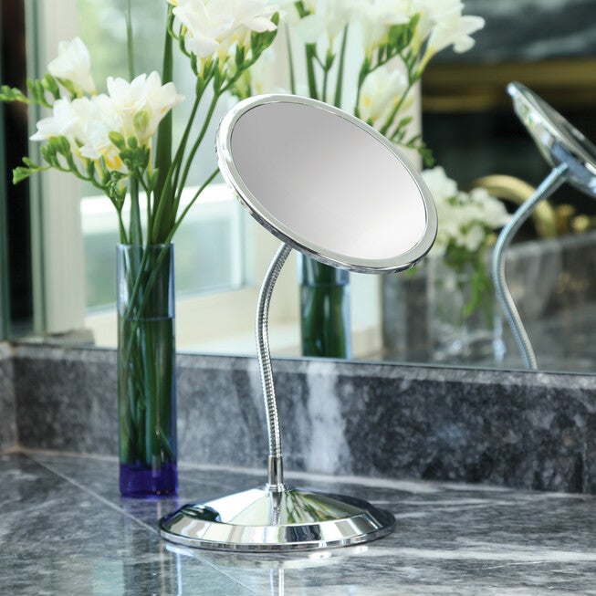 Double Vision™ Gooseneck Vanity/Wall Mount Mirror 10X/5X, , alternate image number 2