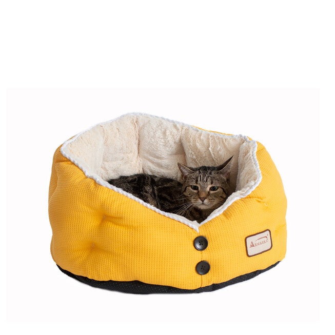 Gold Waffle and White Cat Dog Bed, , alternate image number 3