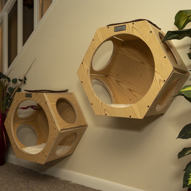 Armarkat Real Wood Wall Series: Set Of Two Natural Wood Wall Tree Additions W2107A Cat Tree, , alternate image number 9