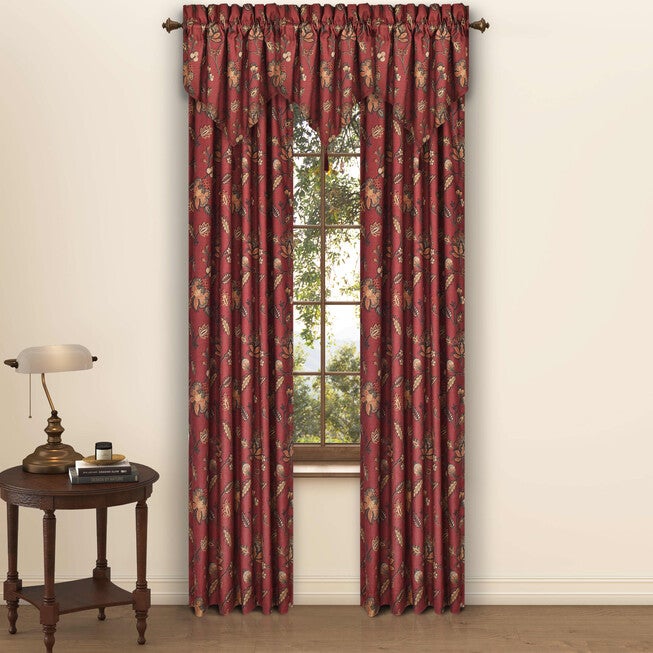 Bari 84 Inch Window Panel Pair, RED, hi-res image number null