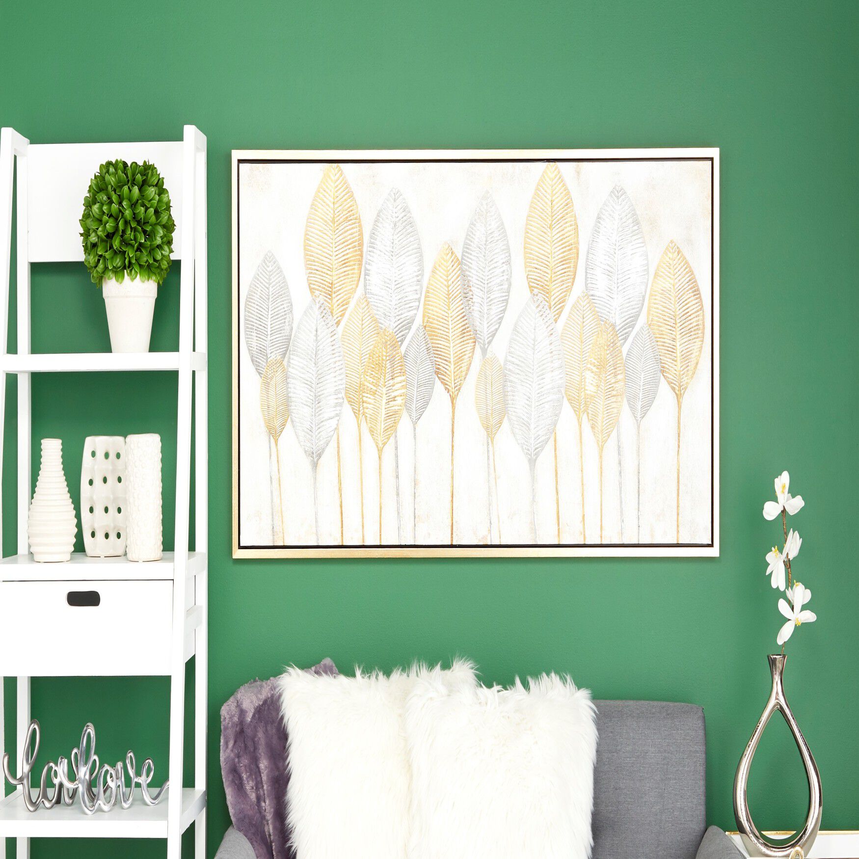 Cosmoliving By Cosmopolitan Brown Canvas Wall Art Framed Wall Art, , alternate image number 8