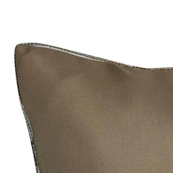 Edie @ Home Indoor/Outdoor Ombre Bias Crewel Embroidered Stripe Decorative Throw Pillow 12X24, Aqua Multi, , alternate image number null
