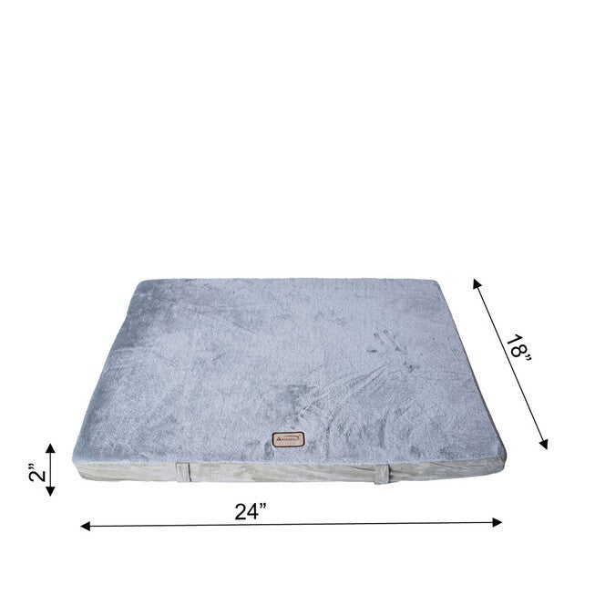 Memory Foam Orthopedic Dog Bed Mat, Sage Green/Grey, Small, , alternate image number null