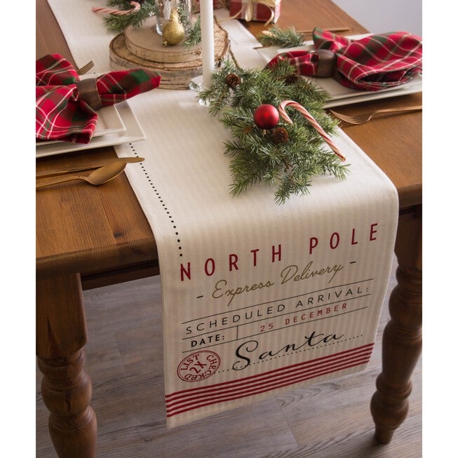 Santa's Workshop Table Runner 14x72, , alternate image number null