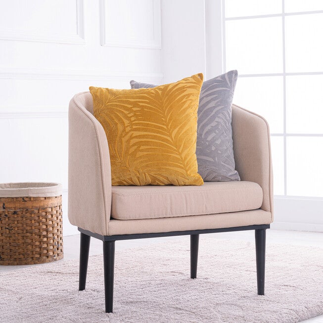 Palm Leave Velvet Accent Pillow, , alternate image number 3