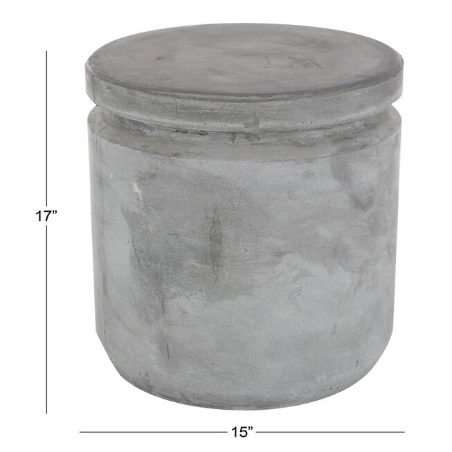 Grey Fiber Clay Industrial Stool, , alternate image number 5